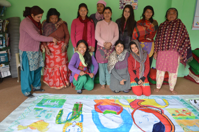 group with Deepa in the front (grey)